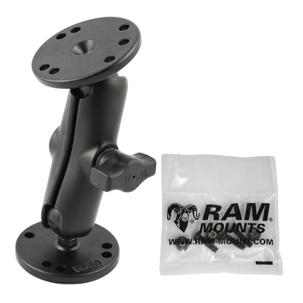 RAM Mount 1 Ball Light Use Surface Mount fGarmin echo 100 150 300c