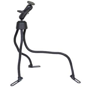 RAM Mount POD III Universal NoDrill Mount wDouble Socket Arm  2 25 Round Bases  AMPs Pattern