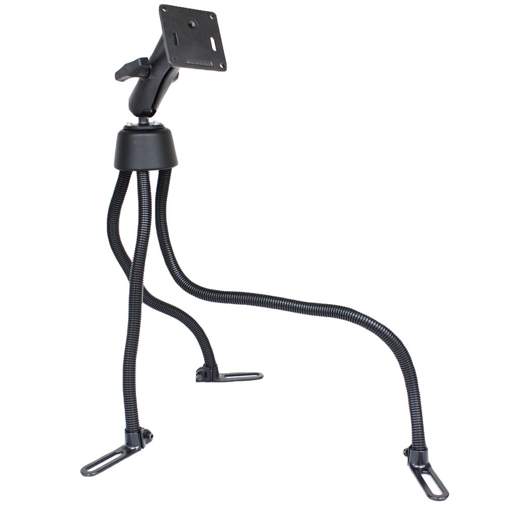 RAM Mount POD III Universal NoDrill Mount wDouble Socket Arm 25 Round Base  3625 Square Base