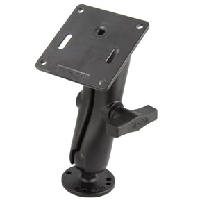 RAM Mount Double Socket Arm w25 Round Base  3625 Square Base