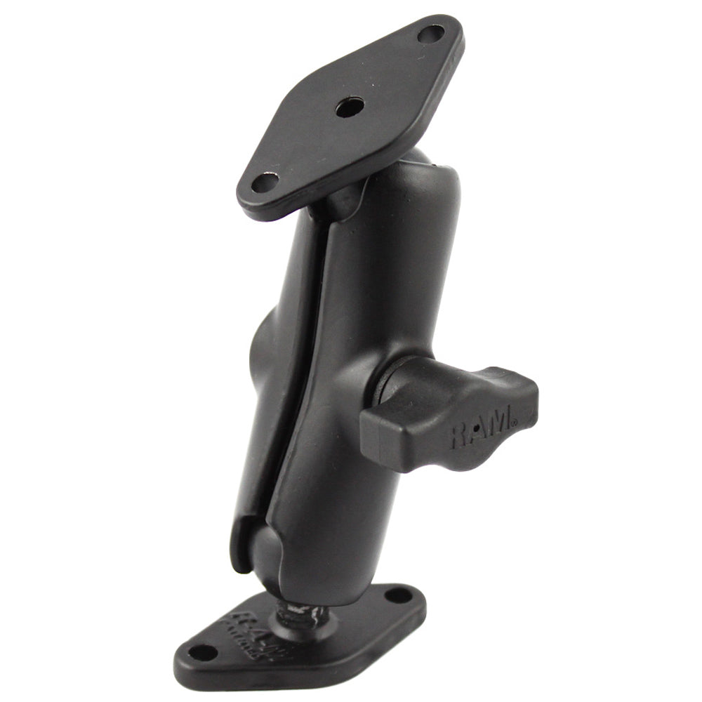 RAM Mount 1 Diameter Ball Mount w2 Diamond Bases