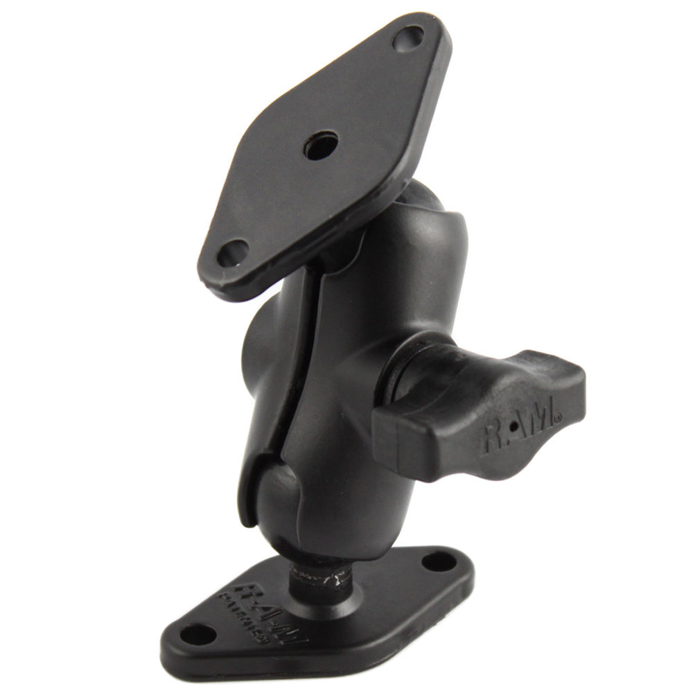 RAM Mount 1 Diameter Ball Mount wShort Arm  2 Diamond Bases