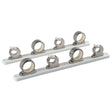 TACO 4Rod Hanger wPoly Rack  Polished Stainless Steel