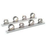 TACO 4Rod Hanger wPoly Rack  Polished Stainless Steel