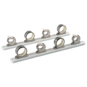 TACO 4Rod Hanger wPoly Rack  Polished Stainless Steel