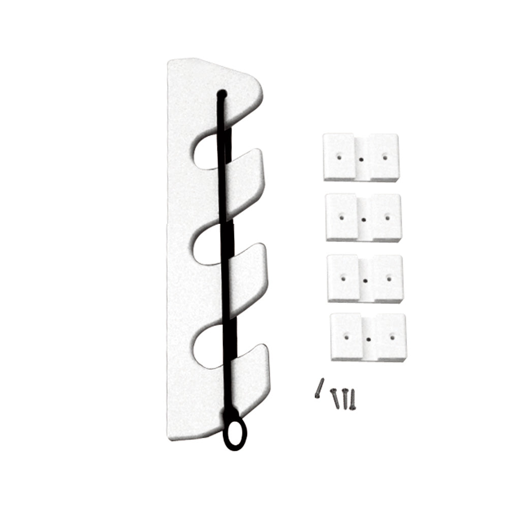 TACO 3Rod Poly Bungee Rod Holder Rack  White