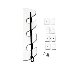 TACO 3Rod Poly Bungee Rod Holder Rack  White