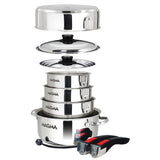 Magma 10 Piece Induction Cookware Set  Stainless Steel