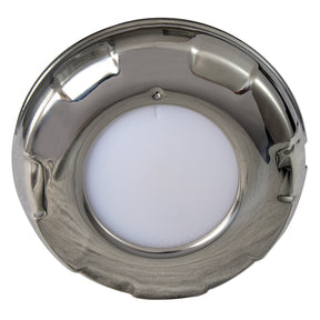 Lumitec Aurora  LED Dome Light  Polished SS Finish  2Color WhiteBlue Dimming
