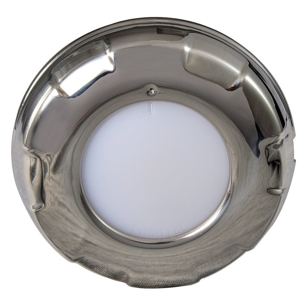 Lumitec Aurora  LED Dome Light  Polished SS Finish  2Color WhiteRed Dimming