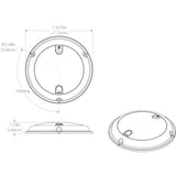 Lumitec TouchDome  Dome Light  Polished SS Finish  2Color WhiteBlue Dimming