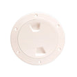 Beckson 4 Smooth Center ScrewOut Deck Plate  Beige