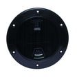 Beckson 4 Smooth Center ScrewOut Deck Plate  Black