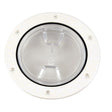 Beckson 4 Clear Center ScrewOut Deck Plate  White