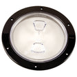 Beckson  6 Clear Center ScrewOut Deck Plate  Black