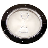 Beckson  6 Clear Center ScrewOut Deck Plate  Black
