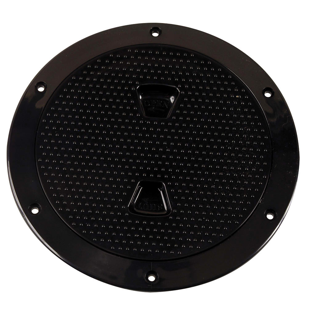 Beckson 6 NonSkid ScrewOut Deck Plate  Black