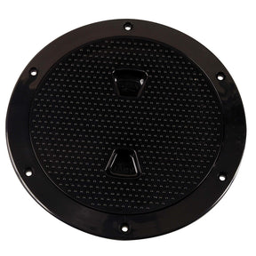 Beckson 6 NonSkid ScrewOut Deck Plate  Black