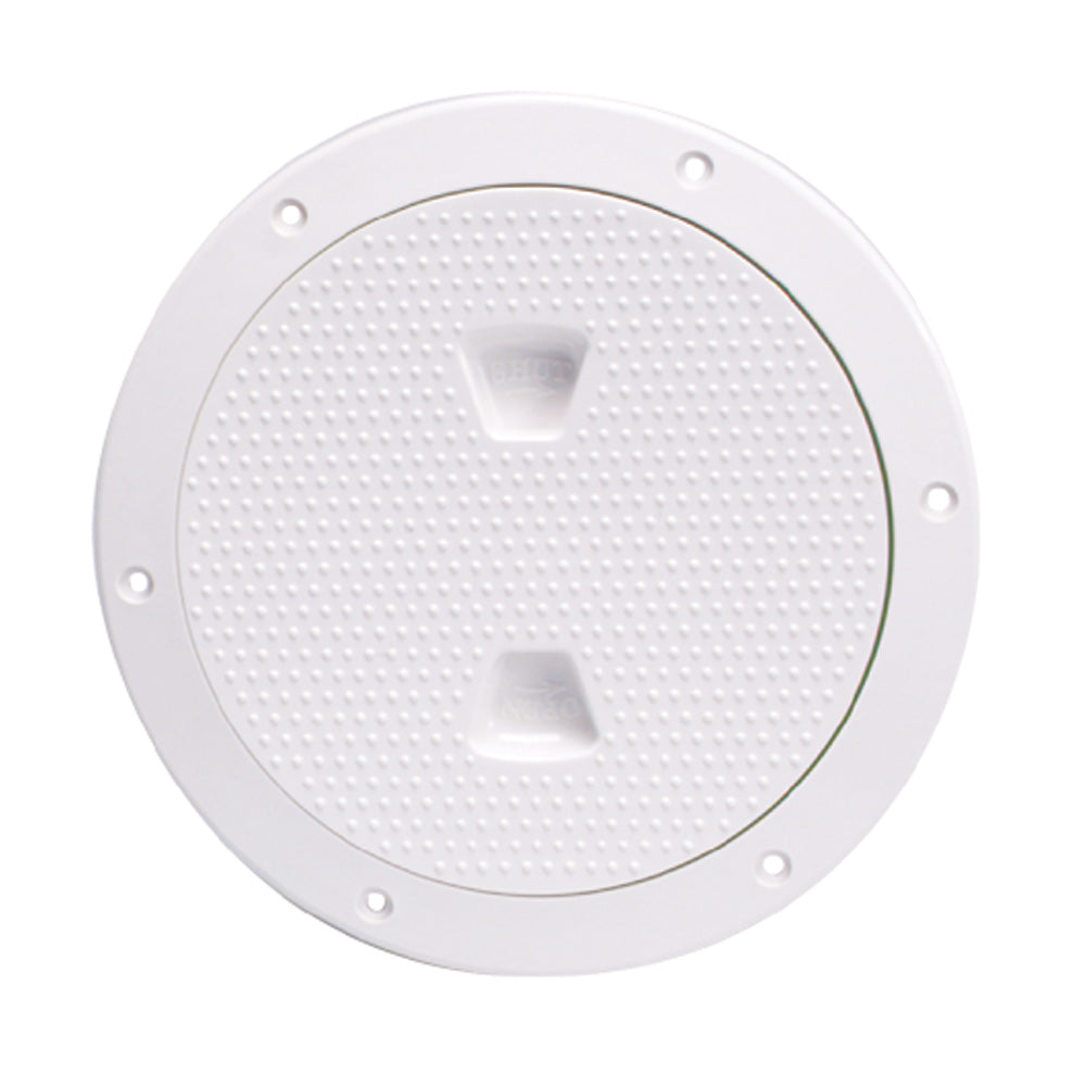 Beckson 6 NonSkid ScrewOut Deck Plate  White
