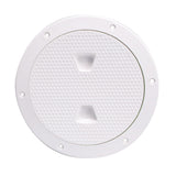 Beckson 6 NonSkid ScrewOut Deck Plate  White