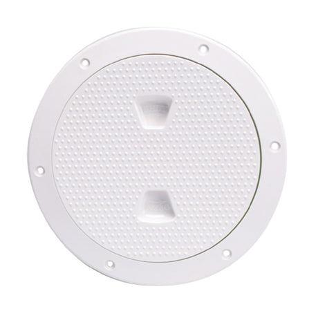 Beckson 6 NonSkid ScrewOut Deck Plate  White