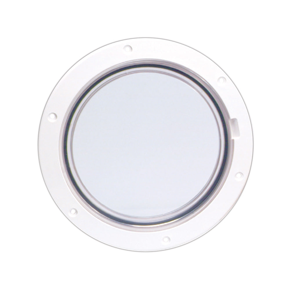 Beckson 6 Clear Center PryOut Deck Plate  White