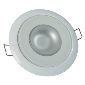 Lumitec Mirage  Flush Mount Down Light  Glass FinishWhite Bezel  4Color WhiteRedBluePurple NonDimming