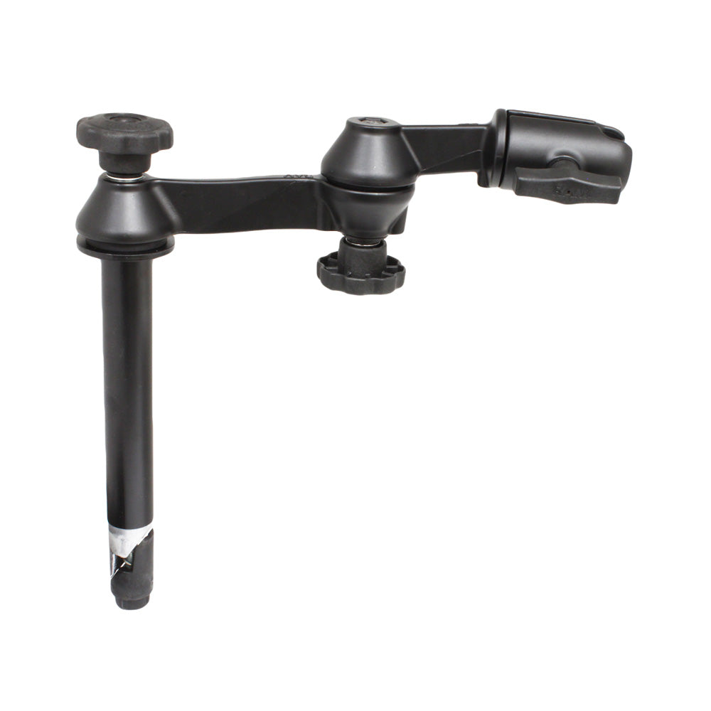 RAM Mount Double Swing Arm w8 Male TelePole  No Ball Base