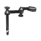 RAM Mount Double Swing Arm w8 Male TelePole  No Ball Base