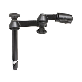 RAM Mount Double Swing Arm w8 Male TelePole  No Ball Base