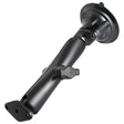 RAM Mount Twist Lock Suction Cup Mount wLong Double Socket Arm