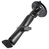 RAM Mount Twist Lock Suction Cup Mount wLong Double Socket Arm