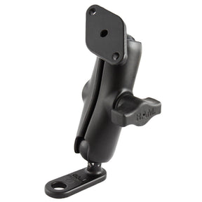 RAM Mount 11mm Flat Base wDouble Socket Arm  Diamond Adapter