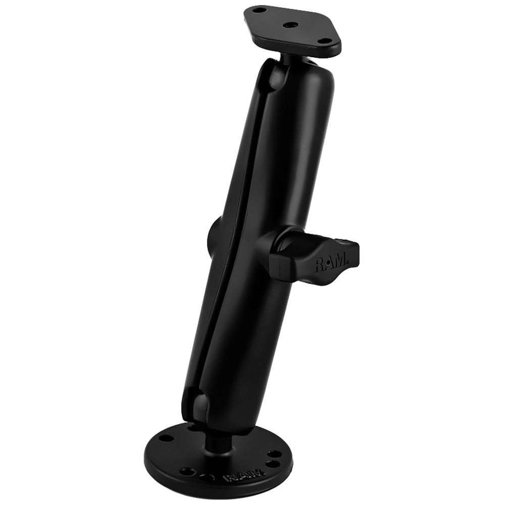 RAM Mount Flat Surface Mount Long Arm wDiamond Base