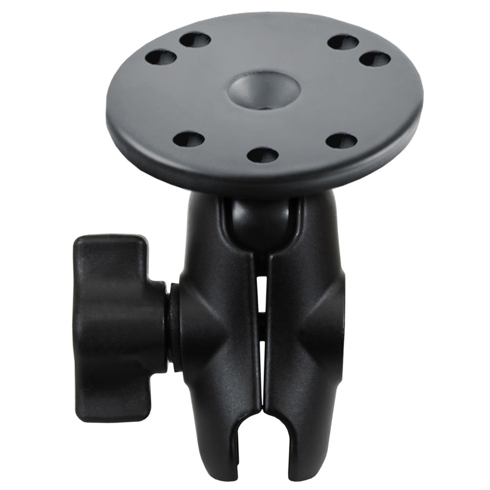 RAM Mount Short Double Socket Arm w25 Round Base