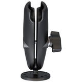 RAM Mount Long Double Socket Arm w25 Round Base