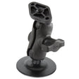 RAM Mount 1 Diameter Ball Mount wShort Double Socket Arm 25 Flex Adhesive Base  Diamond Base Adapter