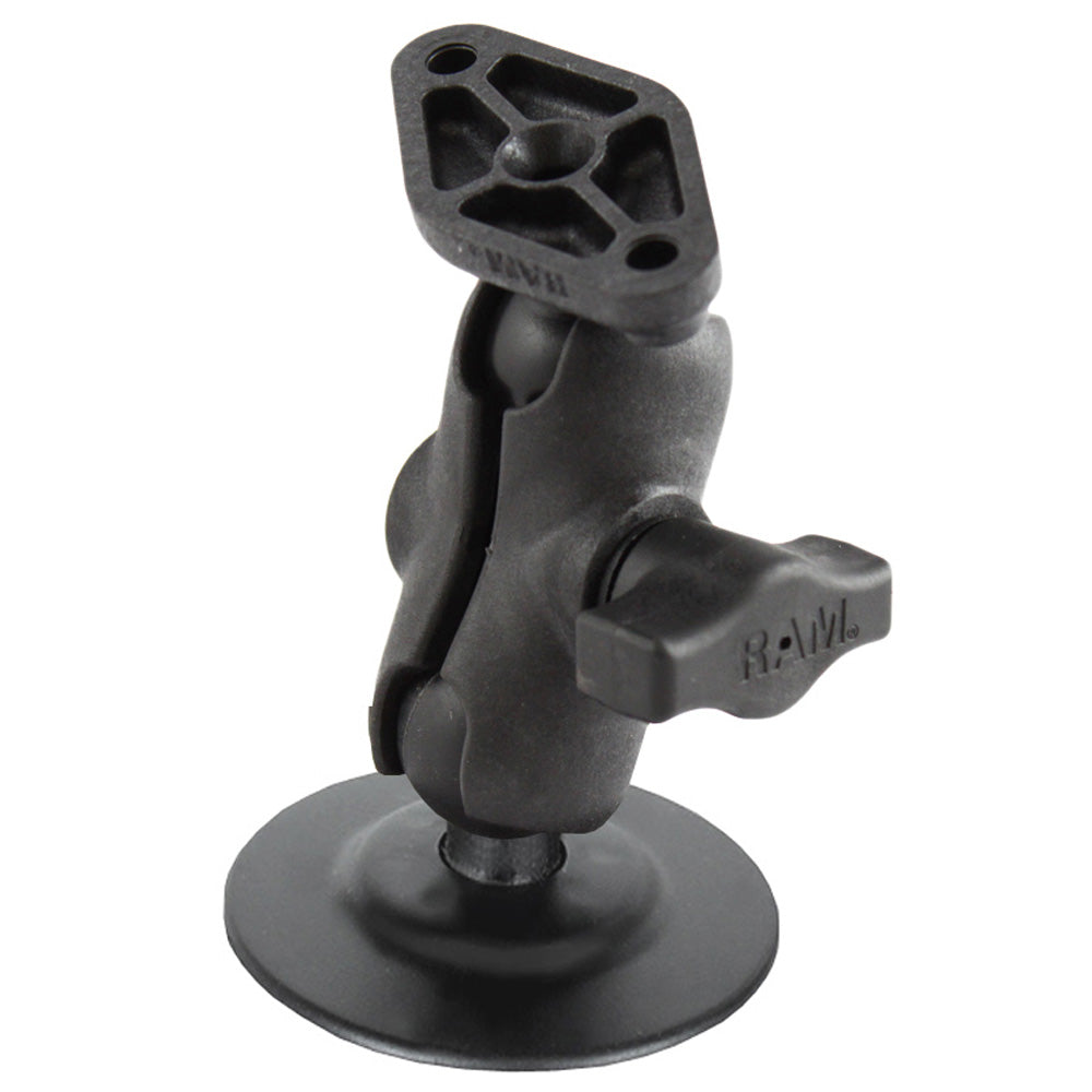RAM Mount 1 Diameter Ball Mount wShort Double Socket Arm 25 Flex Adhesive Base  Diamond Base Adapter