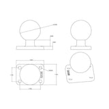 RAM Mount 15 x 2 Rectangle Base w15 Ball