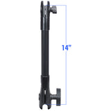 RAM Mount 14 Long Extension Pole w1 and 15 Single Open Socket