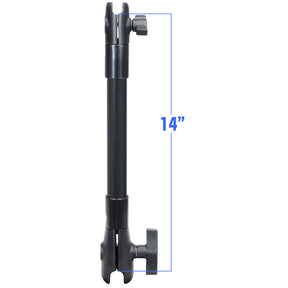 RAM Mount 14 Long Extension Pole w1 and 15 Single Open Socket