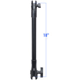 RAM Mount 18 Long Extension Pole w1 and 15 Single Open Sockets
