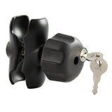 RAM Mount Double Socket Arm wSmall Locking Knob f15 Ball Bases