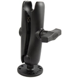 RAM Mount 15 Ball Double Socket Arm w25 Round Base