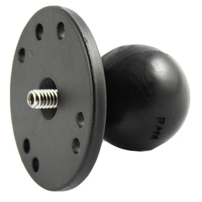 RAM Mount 25 Round Base w15 Ball  1420 Threaded Male Post fCameras