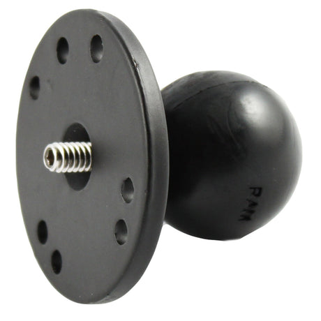 RAM Mount 25 Round Base w15 Ball  1420 Threaded Male Post fCameras