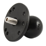 RAM Mount 25 Round Base w15 Ball  3816 Threaded Male Post fCameras