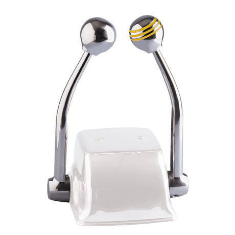 Schmitt Marine Standard Control Arm Set wGold Throttle Knob  Plain Shift Knob