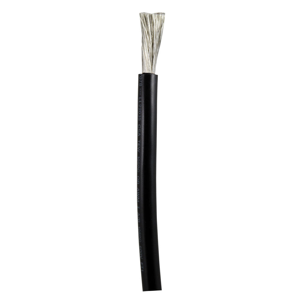 Ancor Black 6 AWG Battery Cable  Sold By The Foot