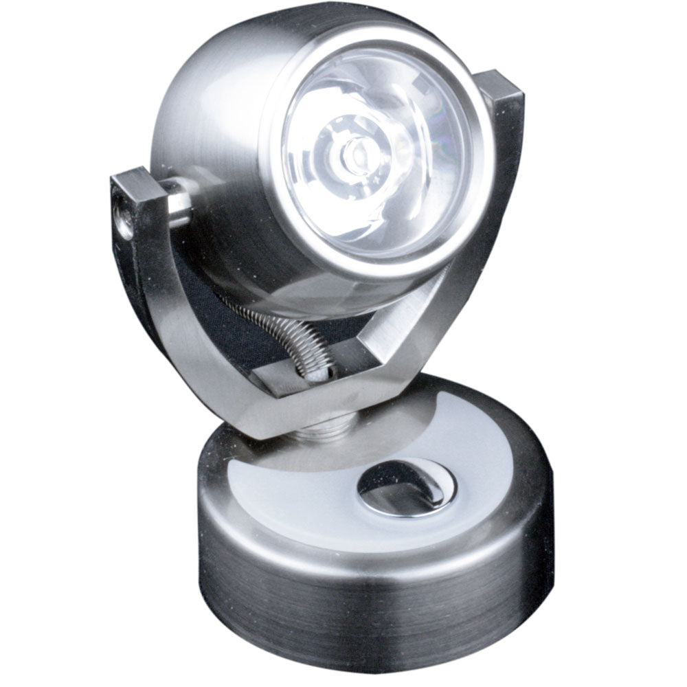 Lunasea Wall Mount LED Light wTouch Dimming  Warm WhiteBrushed Nickel Finish  Rotating Light